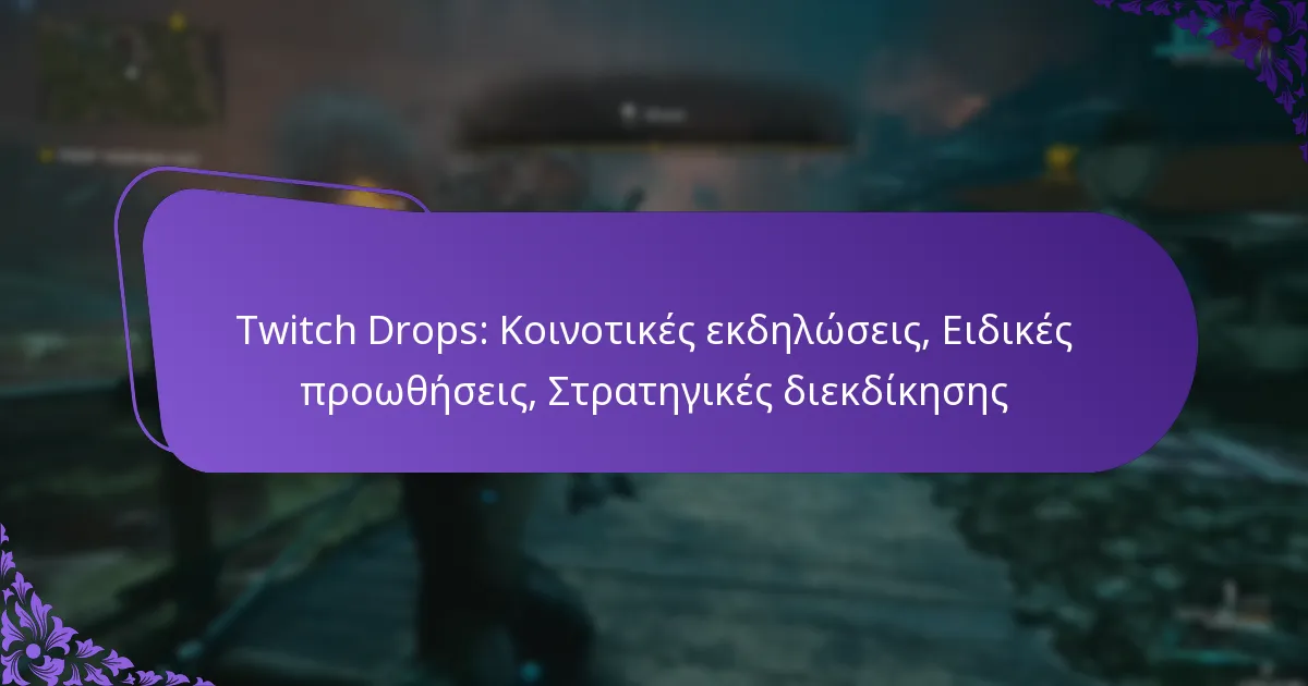 Twitch Drops: Κοινοτικές εκδηλώσεις, Ειδικές προωθήσεις, Στρατηγικές διεκδίκησης